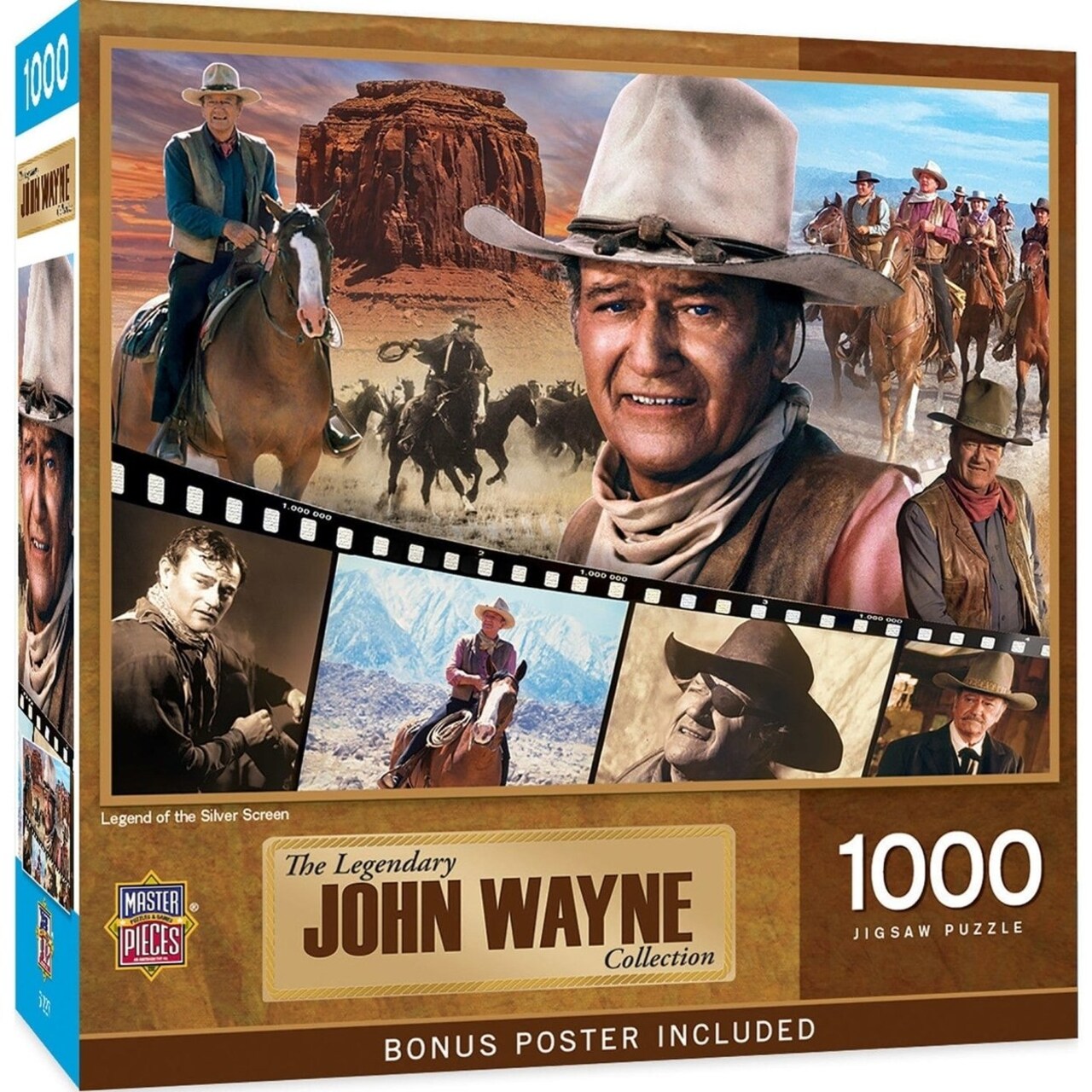 John Wayne 1000 Piece Jigsaw Puzzle The Cowboy Way 19.25X26.75 Masterpieces